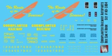 N Scale - Cornplanter Railway 4 Door Autoparts Box Car Decals