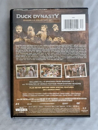 Duck Dynasty Seasons 1-3 plus Bonus Footage, 8 DVD Set - Picture 2 of 9