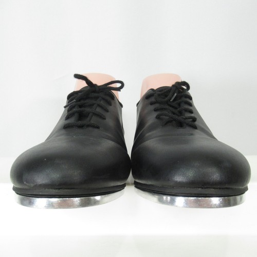 Leo Jazz Tap Dance Dancing Shoes Black Youth 9.5 M Lace Up Child Kids - Picture 8 of 11