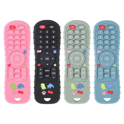 1pc Baby Teether Toy TV Remote Control Shape Silicone Toddler Teething Chew Toy