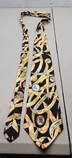 Vintage Nicole Miller Silk Tie 1991 Money, Deutsche Mark, Invest Wisely