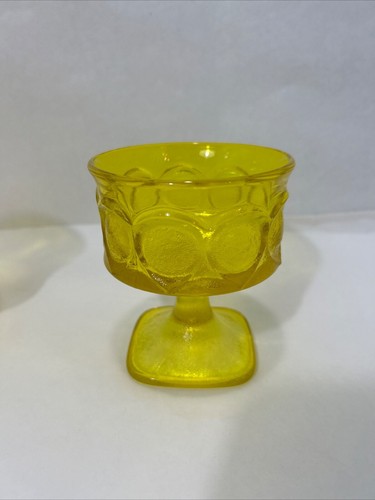 Zwei Vintage Noritake hellgelbe strukturierte Wein Champagner Sorbet Gläser 4 1/4" - Bild 5 von 9