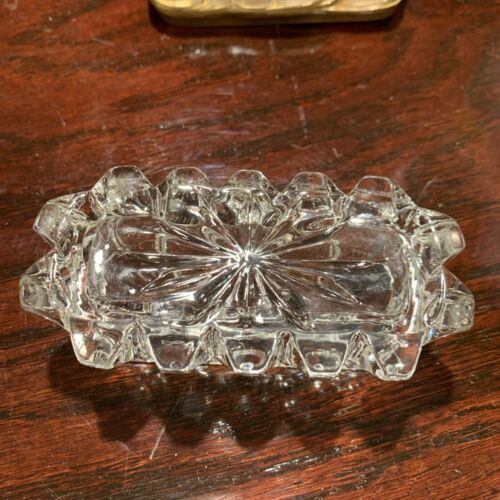 Vintage or Antique Brass & Glass Trinket Vanity Casket Box - Picture 12 of 19