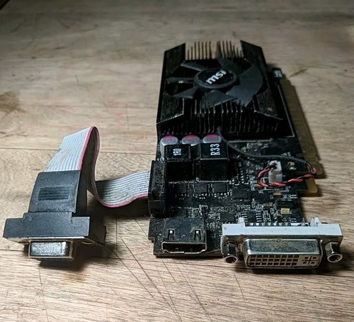 MSI GeForce GT 610 PCI Express graphics card, 1GB DDR3, VGA, HDMI, DVI, tested - Picture 2 of 3