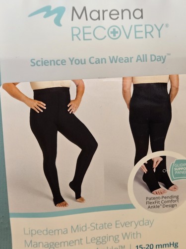 Marena Women’s Lipedema Everyday Management Legging 15-20mmHg Compression Sz 24W - Picture 3 of 11