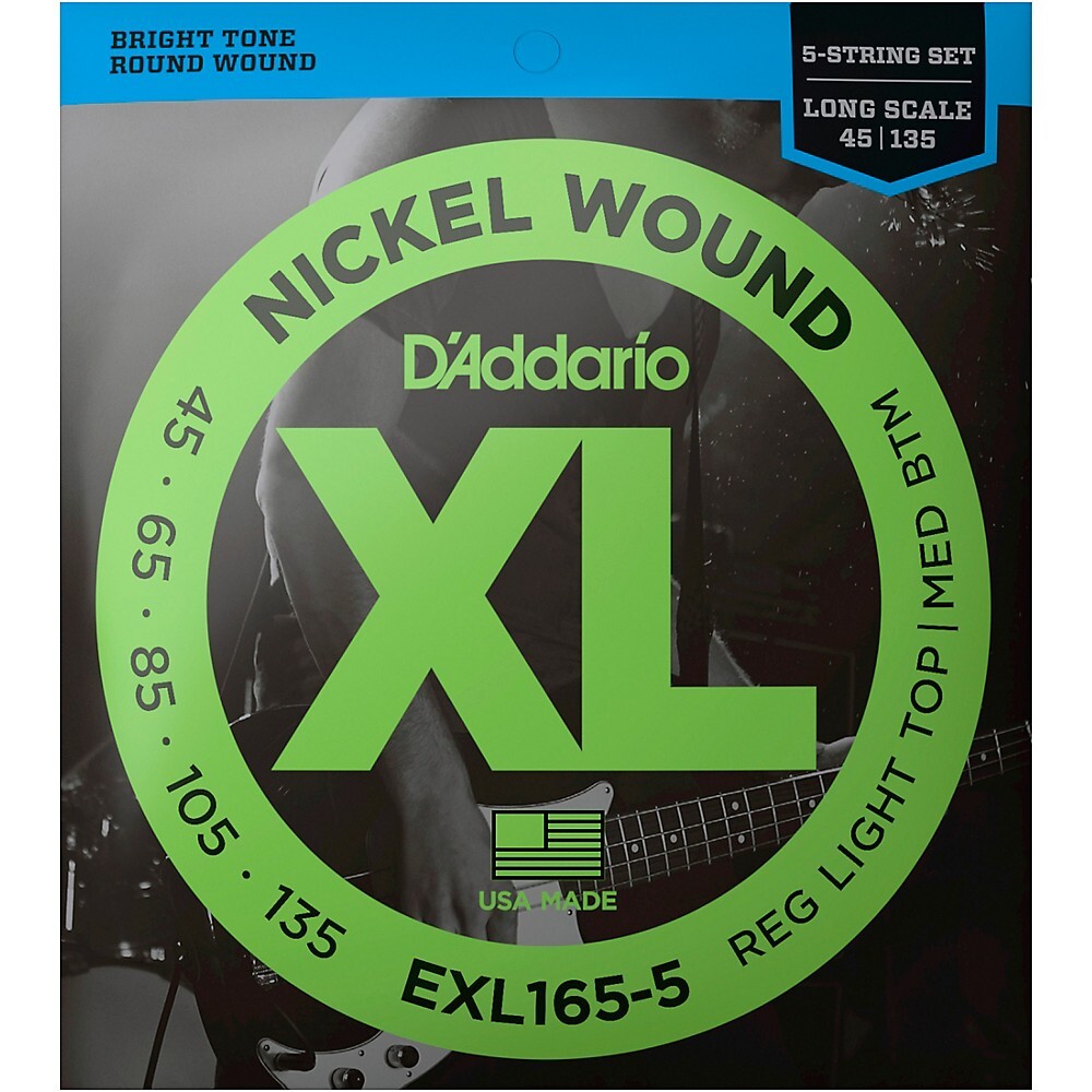 DAddario XL165-5 - Электрические 5-струнные струны для бас-гитары