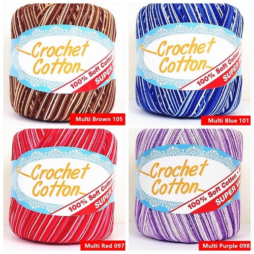 5pcs 100% Super Soft Crochet Cotton Ball 50g 3Ply Wool Yarn 38 Colour Available - Picture 10 of 11
