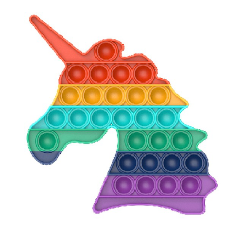 Push Pop Bubble It Silikon sensorisches Fidget Regenbogen Spielzeug Autismus Stressabbau Spiel - Bild 41 von 95