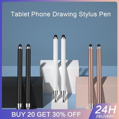 Dual Purpose Stylus Widely Compatible Pen Capacitive Pen Delay Double Head Table