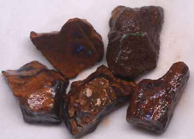 Australia Natural BOULDER OPAL Specimen Rough Lot 216.00cts