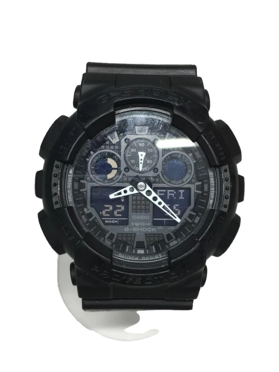 CASIO G SHOCK GA 100MB 1AJF Black Rubber Quartz Digital Analog