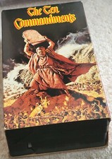 The Ten Commandments VHS 2 Tape Set Charlton Heston Yul Brynner 1956 Film