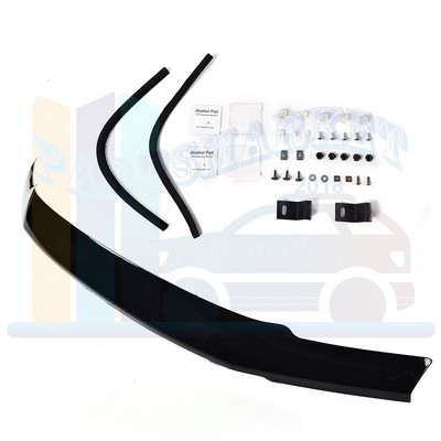 For 2017-on Ford F-250 Super Duty Black Bug Deflectors Hood Shields