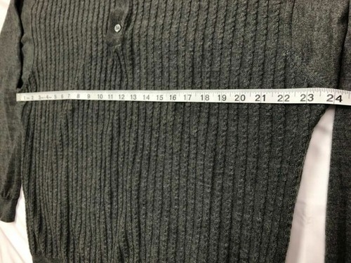 Joesph & Lyman Herren Woll Polo Pullover XL Zopfmuster grau B8 - Bild 8 von 9