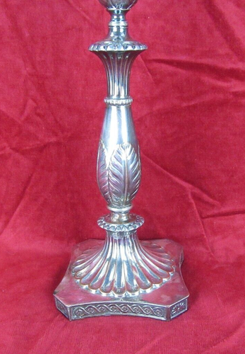 Seltener ungewöhnlicher Regency Sheffield Teller Kerzenhalter Kandelaber ~ Gelenkarme - Bild 6 von 24