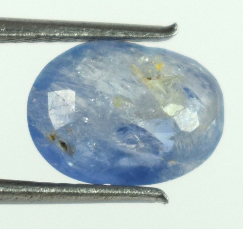 Ceylon Zaffiro Blu Pietra Preziosa Non Trattata 3,25 Ct Taglio Ovale Naturale Certificata BS06 - Foto 7 di 13