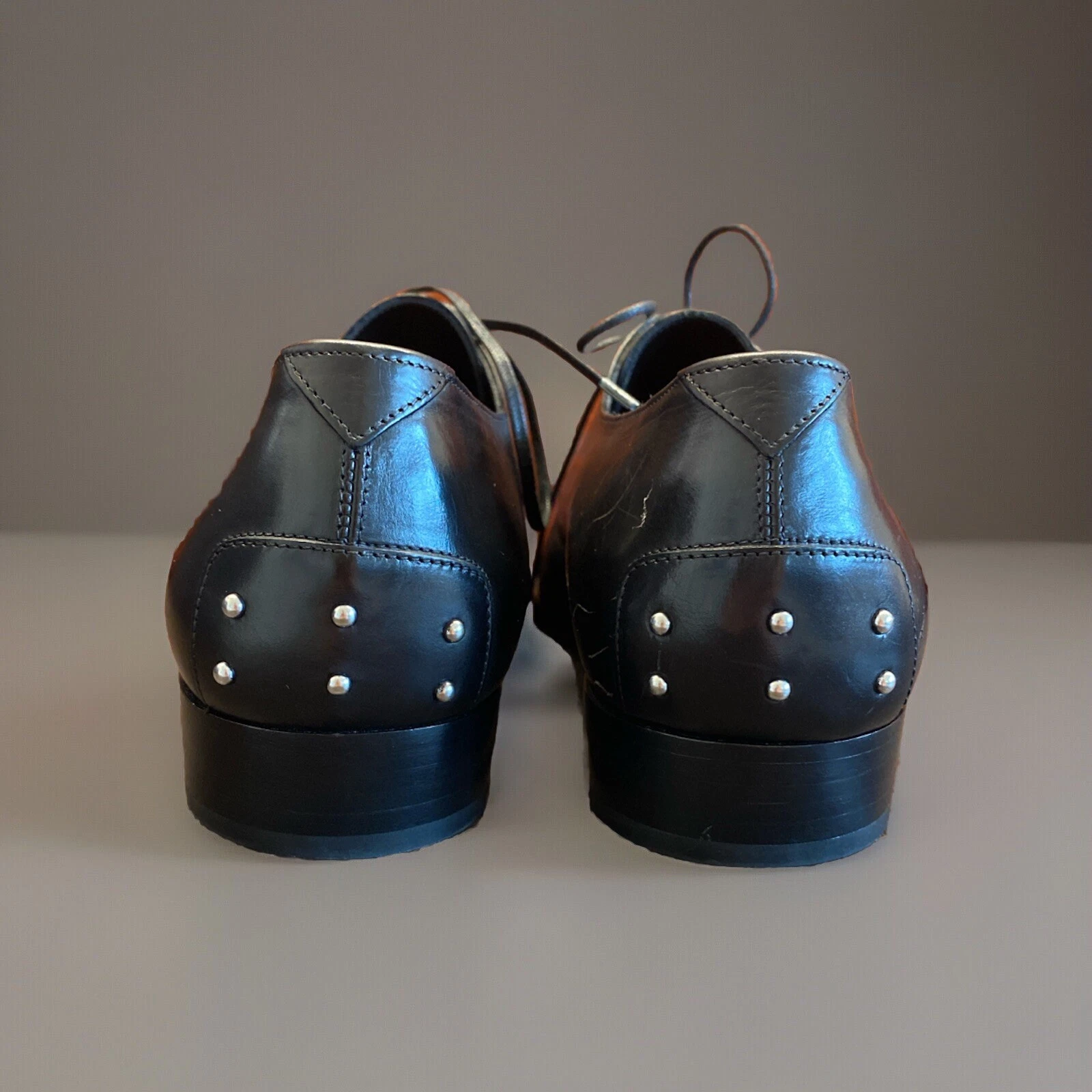 SAINT LAURENT (YSL) Saint Laurent scarpe uomo pelle nera TG41 Italia