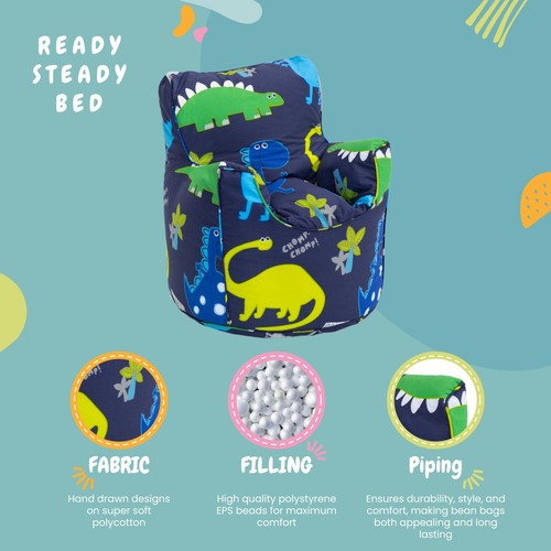 Kids Bean Bag Chair Children Gaming Beanbag Armchair Play room Toddler Pouffes - Picture 20 of 37