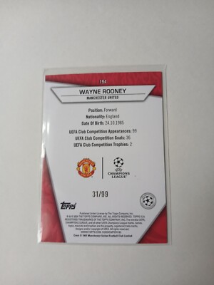世界50枚限定！Topps WAYNE ROONEY 直筆サイン PSA7 2023-24 Panini Prizm Soccer - Penmanship # P - WR -Wayne