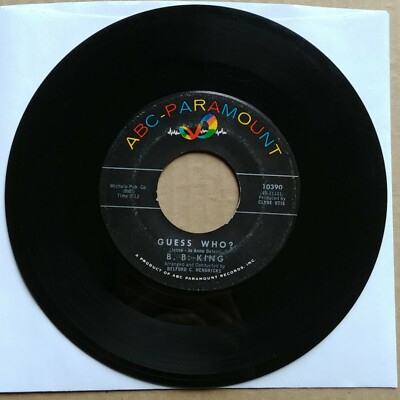 B.B. KING Guess Who?/By Myself 45 7'' BLUES R&B SOUL Vinyl 1963 ABC Paramount