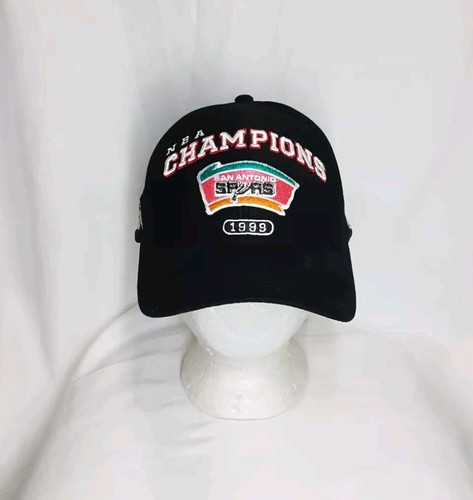 Vintage San Antonio Spurs Logo Athletic 1999 NBA Champions Strapback Cap Hat -C1