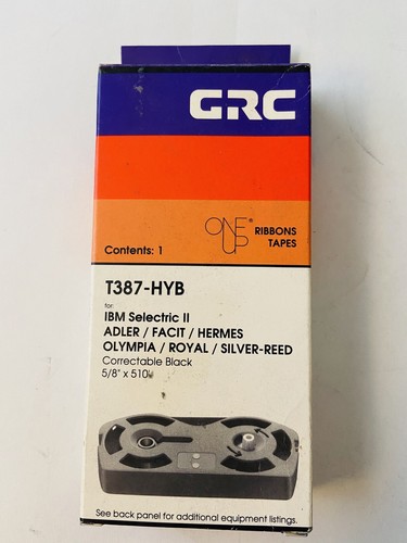 Cinta de película corregible de alto rendimiento Grc de colección artículo #T387-HYB IBM ADLER HERMES - 1991 - Imagen 2 de 5