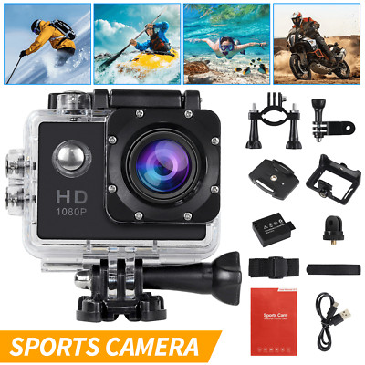 Action Sport Waterproof Camera 20 MP Recorder HD 1080P Camcorder Video 170°