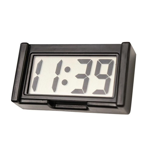 MINI DIGITAL CAR CLOCK LCD SCREEN CAR INTERIOR SELF-ADHESIVE ALARM CLOCK - Picture 7 of 12