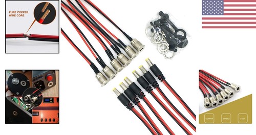 DC Power Jack Socket Panel Mount Connector Adapter - 5.5 x 2.1 mm - 6 Pack - Picture 2 of 9