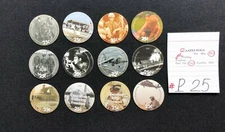 AAFES POGS, 4th Series (Printing), 12 POGS, Complete 25¢ set, #P25 or... #P27