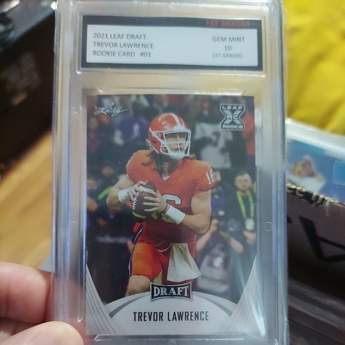 2021 Leaf Draft #1 Trevor Lawrence *RC* Graded Gem Mint 10 - Bild 1 von 4