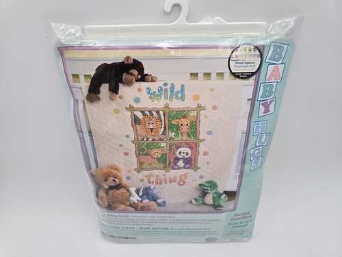 Dimensions Wild Thing Quilt Baby Animal Stamped Cross Stitch Kit Cute Nursery
