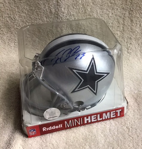 Dallas Cowboys Mini Helmet Autographed By Tashard Choice #23 - Picture 10 of 10