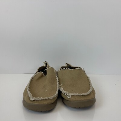 Crocs Santa Cruz Slip On Loafer Shoes Khaki Mens Size 8 | eBay