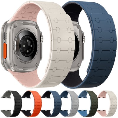 Magnetic Band For Apple Watch Ultra 2 49mm Series10 9 8 7 6 5 4 SE 44-46mm Strap