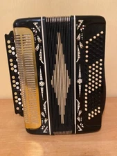 Button Accordion Belarus 100 Bass USSR Straps Soviet Bayan Vintage