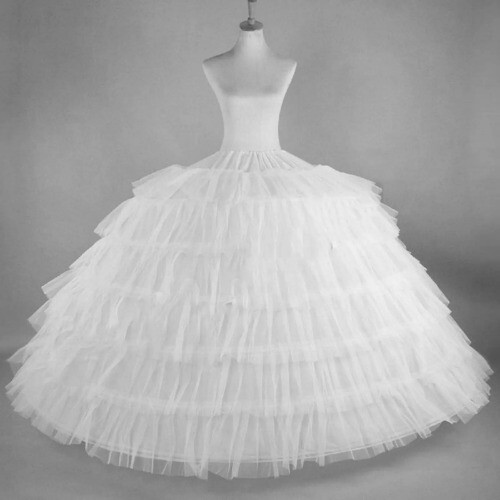 Full White Ball Gown Hoops Wedding Accessories Petticoat Underskirt Slips Gown - Picture 7 of 11