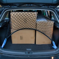 Kofferraumnetz 120x100 cm – Gepäcknetz fürs Auto mit 4 Spanngurten