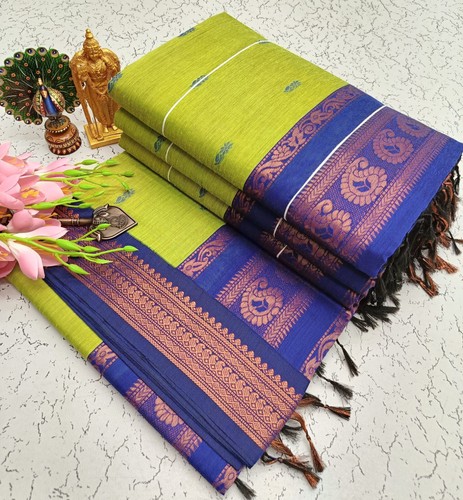 Women’s Indian Premium Quality Kalyani Cotton Saree - Picture 9 of 12