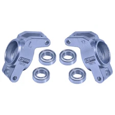 GPM Alum 7075 Rear Hub (Larger Inner Bearings) Silver : Arrma 1/18 Granite Grom