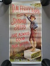 Vintage D.M. Ferry And Co's. Standard Seeds Advertising Poster-Quality Reprint