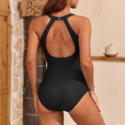 Black One Piece Swimsuits for Women Black Swimsuits for Women Black Bathing S... - Picture 6 of 7