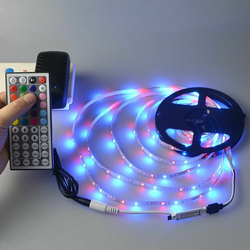 5M RGB LED Strip 3528 60LED SMD 24/44 Keys Remoter+Adapter F lamp Tape lighting - Picture 4 of 14