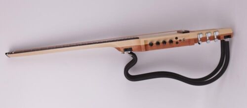 Chitarra acustica elettrica headless silenziosa da viaggio cuffie integrate effetto - Foto 12 di 16