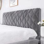 All-inclusive Quilted Head Cover Velvet Headboard Cover Bed Back Dust Protector