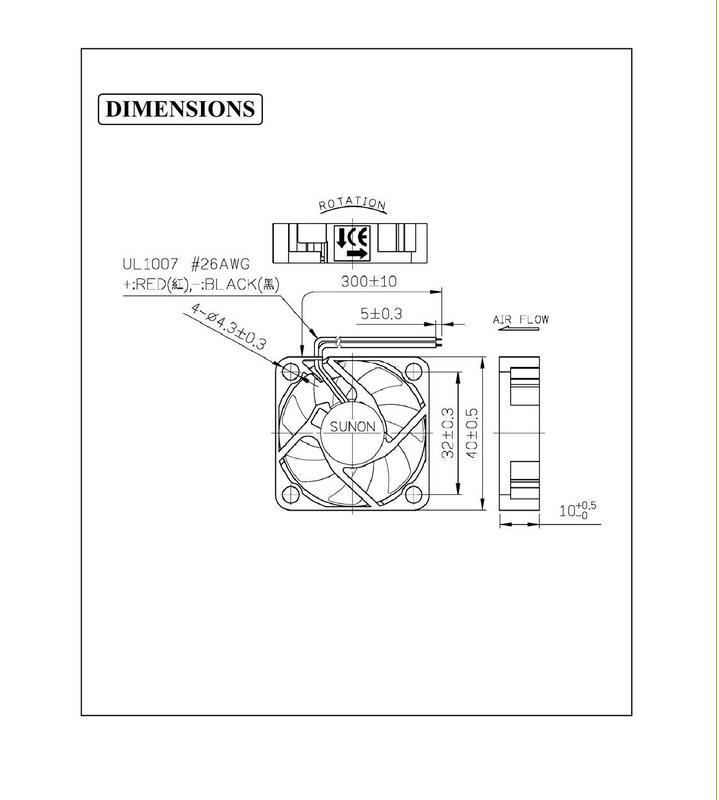 For Fan SUNON HA40101V4-000C-999 DC12V 0.8W Cooling 40*40*10mm New In Box Beckla - Foto 4