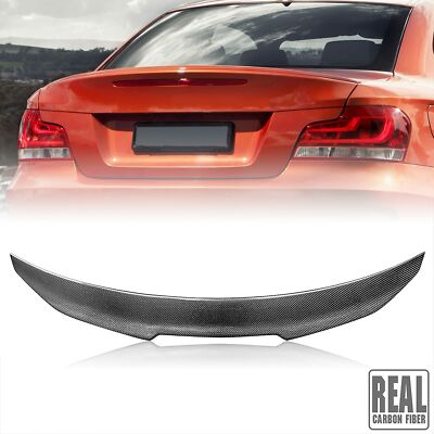 Real Carbon Fiber Spoiler For 2008-13 BMW 1-Series E82 Trunk Spoiler Coupe