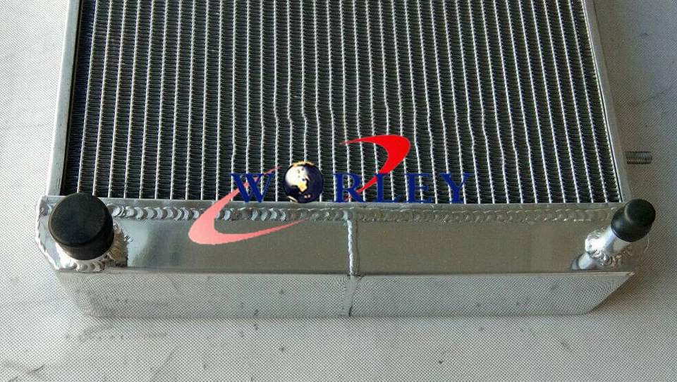 3 core aluminum radiator &fan for Triumph TR7 2.0 1975 1976 1977 1978 1979 MT - Image 4 of 4