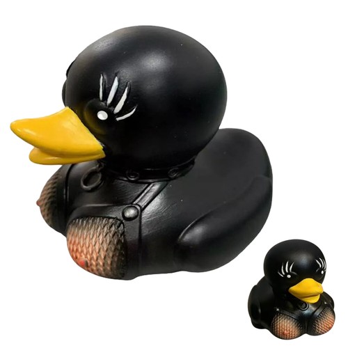 Home Desktop Decor,Dark Rubber Duck Rock Duck Satan Ducks Novelty Christmas Duck - Picture 2 of 14
