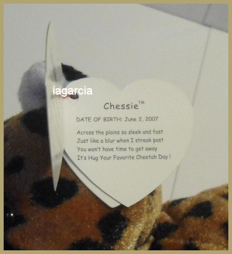 Ty Beanie Babies Chessie the Tiger Cub MWMT's - Picture 3 of 3